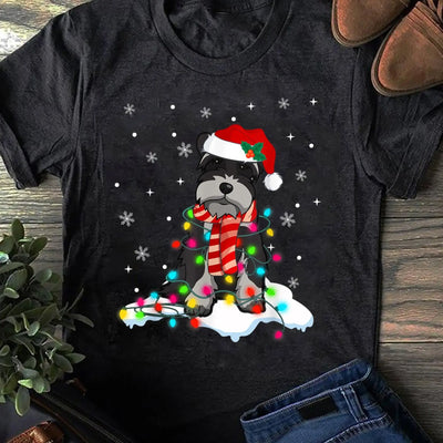 Cute Schnauzer Christmas Lights Sweater – Funny Dog Lover Gift, Celebrate with this funny Schnauzer Christmas sweater. Perfect for dog lovers, moms, and dads alike! Ideal for Mother's Day gifting., Phitness Pro Ltd