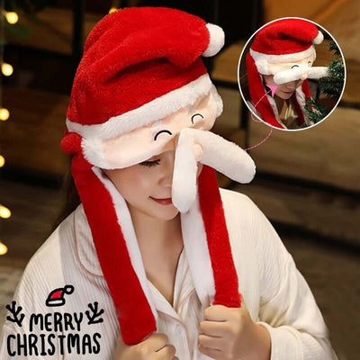 Novel Movable Xmas Hat – Cute Santa, Snowman, Elk Designs, Bring holiday cheer with a novel movable Christmas hat featuring cute Santa Claus and Snowman designs!, Phitness Pro Ltd