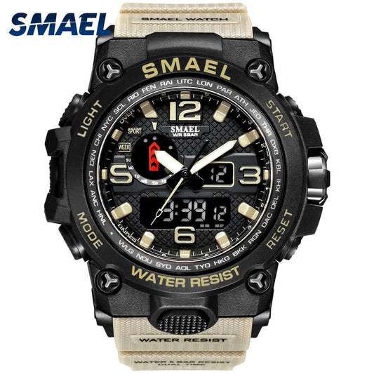 Men's Military Waterproof LED Quartz Sport Watch - Phitness Pro Ltdoption1#Men's Military Waterproof LED Quartz Sport Watch, Shop our Men's Military Watch, featuring a 50m waterproof design and LED display. Perfect for sports and outdoor activities. Durable and stylish!, Phitness Pro Ltd